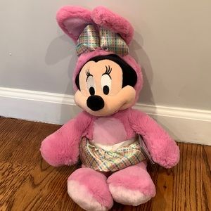 NWT Rare Easter Collectable Stuffed Minnie Mouse Bunny